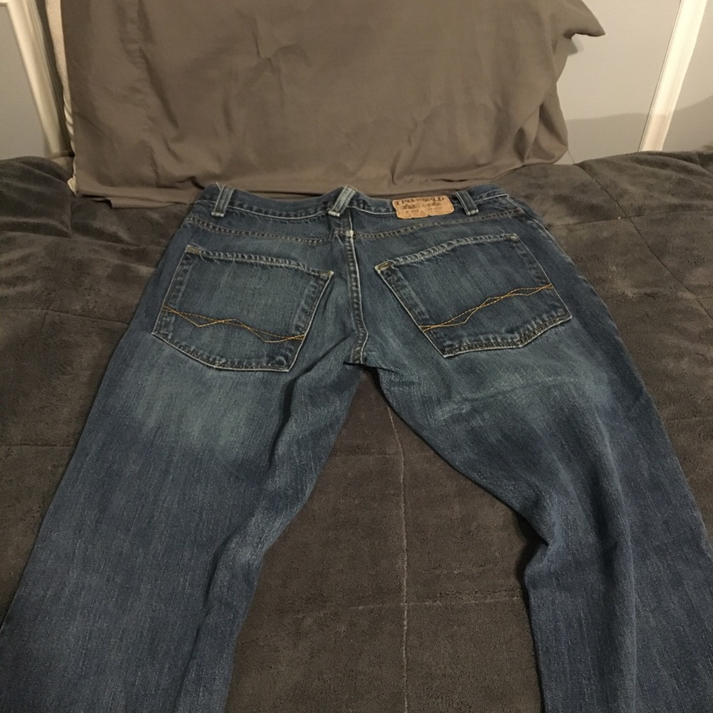 FREEWORLD mens bootcut denim jeans
